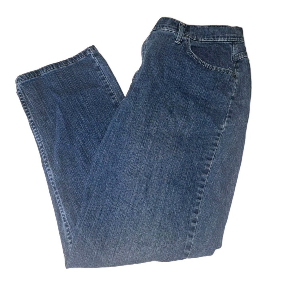 Riders By Lee Women's Size 18 Blue Jeans 38x30 Relaxed Fit